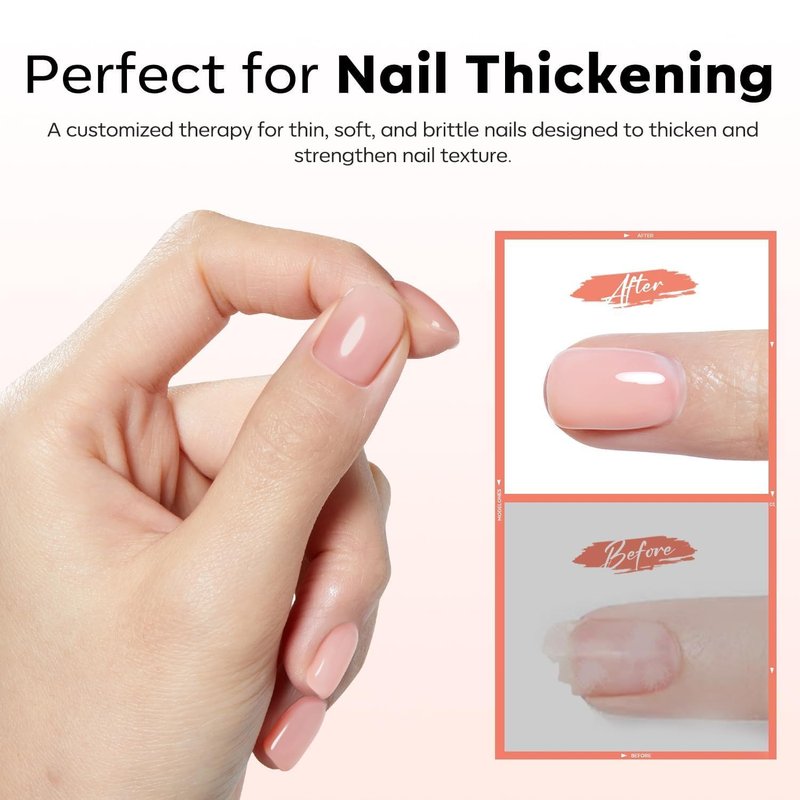 modelones Builder Rubber Gel Base Coat for Nails, Nude Pink Rubber Base Gel Nail Polish for Strengthen Apex Building Extension Protect Weak Nails Long Last U V Manicure Gift for Women