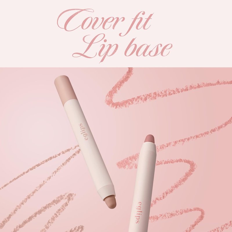Cover Fit Lip Base - Lightweight Lip Color Primer Pencil for Smooth, Long-Lasting Wear | 03 Rose Valenti