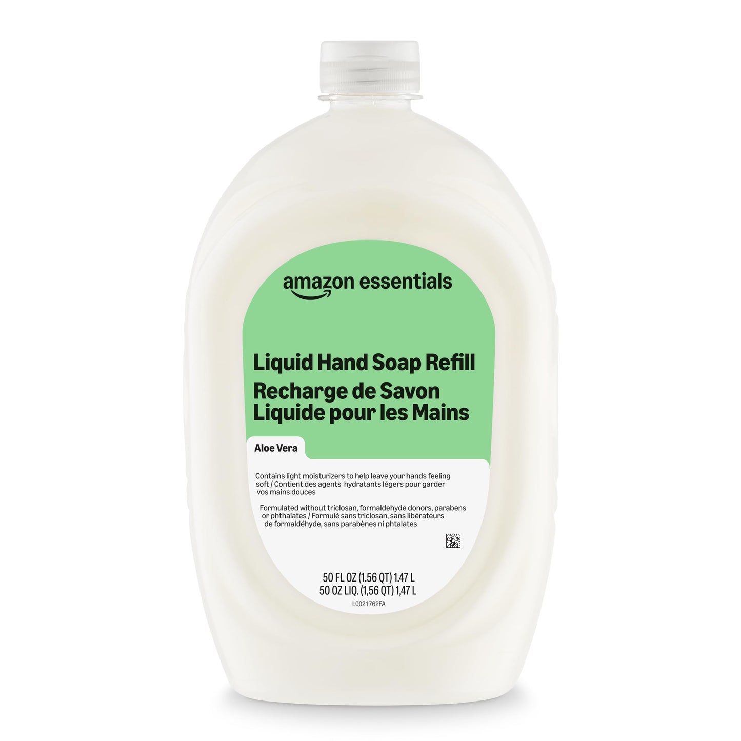 Amazon Essentials Liquid Hand Soap Refill, Aloe Vera, Moisturizing Formula, 50 Fl Oz, Pack of 1