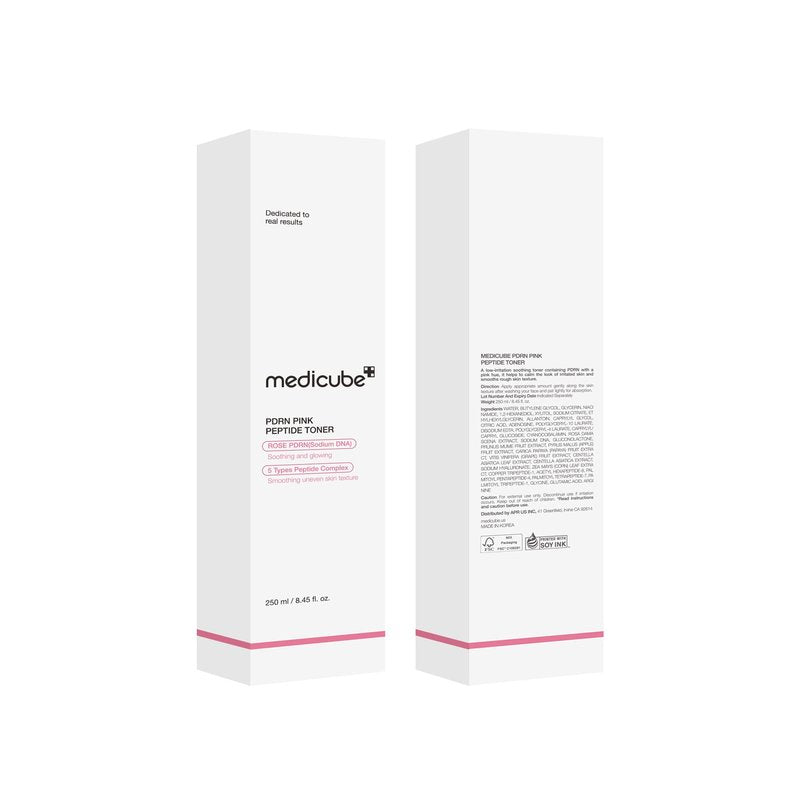 medicube PDRN Toner Rose PDRN Peptide Toner | Lightweight & Watery Type for Skin Boosting, Soothing and Calming, Uneven Skin Tone | with Rose, Peptide, Niacinamide | Korean Skincare, 8.45 fl.oz