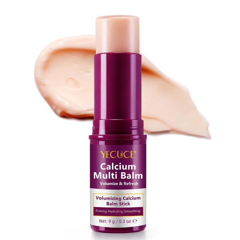 NIFEISHI Calcium Volume Multi Balm Stick, Calcium Volume Balm, Anti Wrinkle, Firming & Moisturizing, Hydrating, Lifting Cream for Lip, Eye, Face, Neck- Suitable for All Skin Types 0.3oz