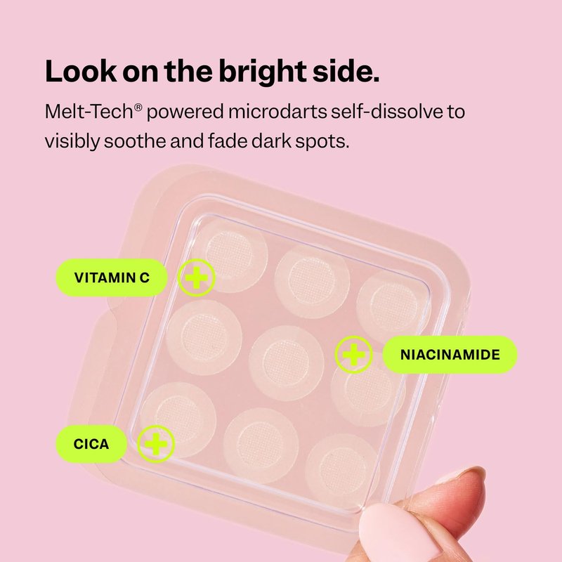 Dark Spot Microdarts | Peach Slices for Discoloration & Redness - 9 Ct Pimple Patches with Niacinamide & Vitamin C