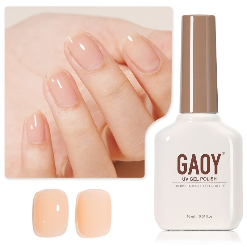 Jelly Nude Gel Nail Polish - 16ml Sheer Natural UV Gel for DIY Nail Art | Color 1078
