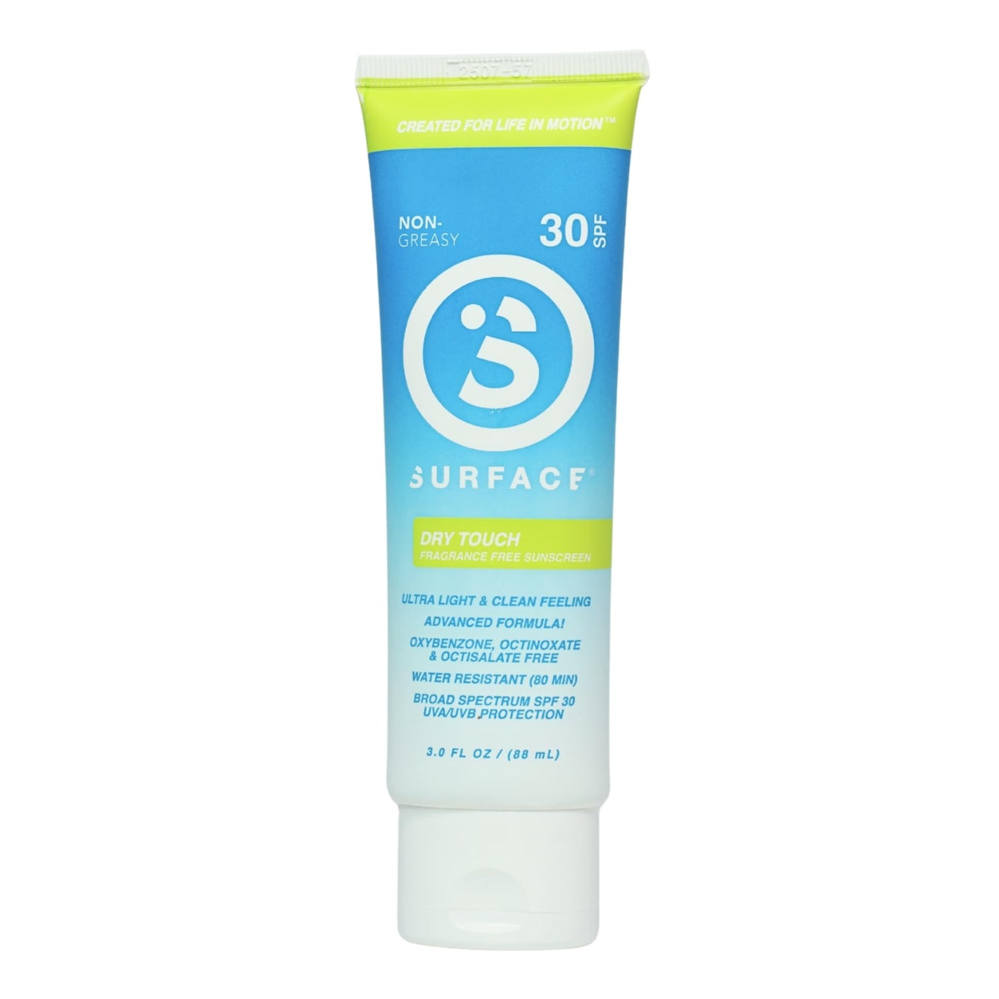 Surface Dry-Touch Lotion Sunscreen - Reef Safe, Ultra-Light & Clean Feeling, Broad Spectrum UVA/UVB Protection, Paraben Free, Hypoallergenic, Water Resistant, Fragrance Free - SPF 30, 3oz