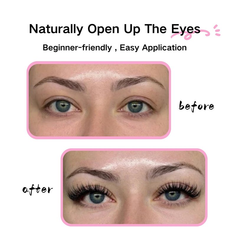 Azenlo False Eyelashes 20 Pairs Wispy Lashes Faux Mink Lashes 14mm 3D Fluffy Cat Eye Lashes （style 20-061)