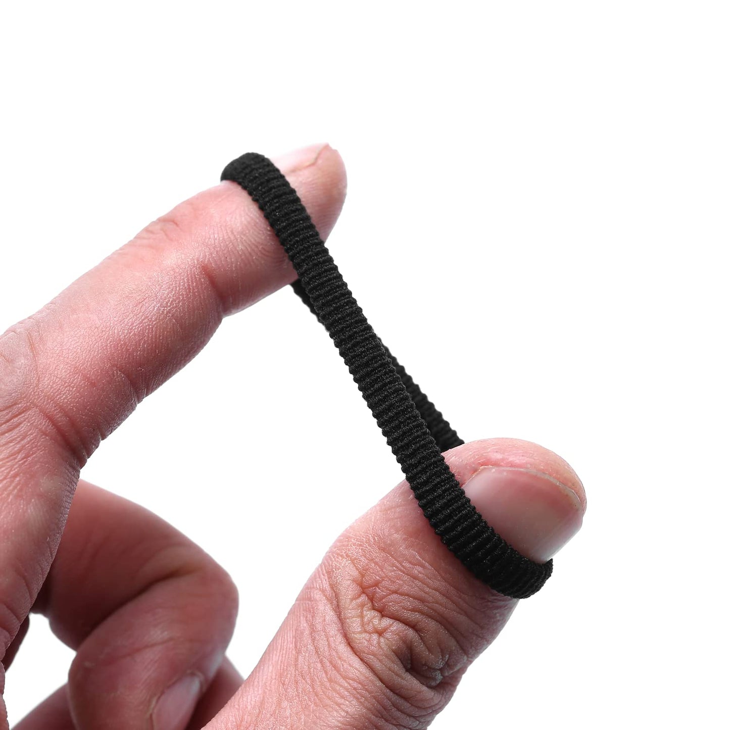 WANBY Hair Ties Mini Seamless Black Hair Bands Soft Elastics Ponytail Holders Hair Ties for Girls Toddler