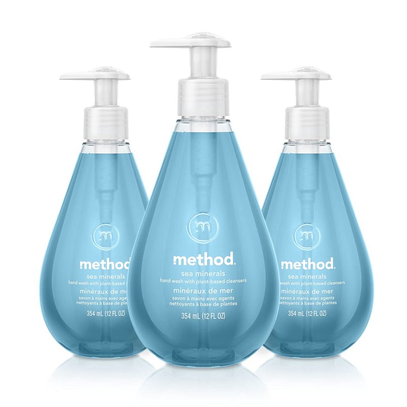 Method Gel Hand Soap - Sea Minerals, Moisturizing Formula | 12 Fl Oz (Pack of 3)