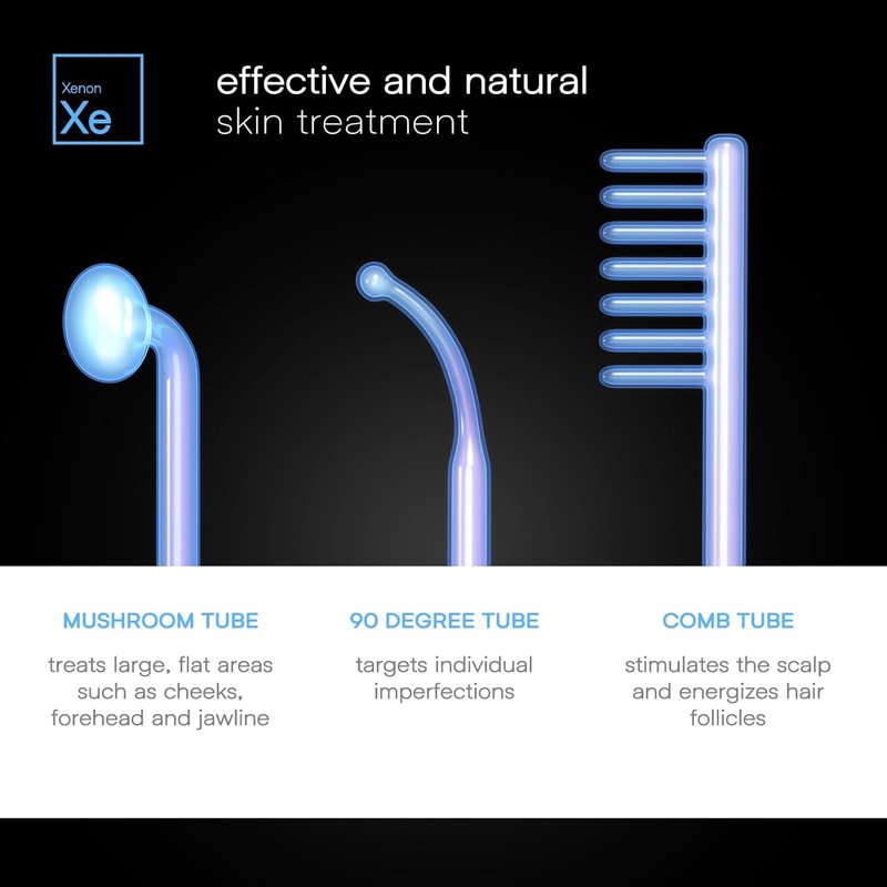 OxyGlow Cordless High Frequency Facial Machine | Pro Facial Wand for Clinical Skin Therapy