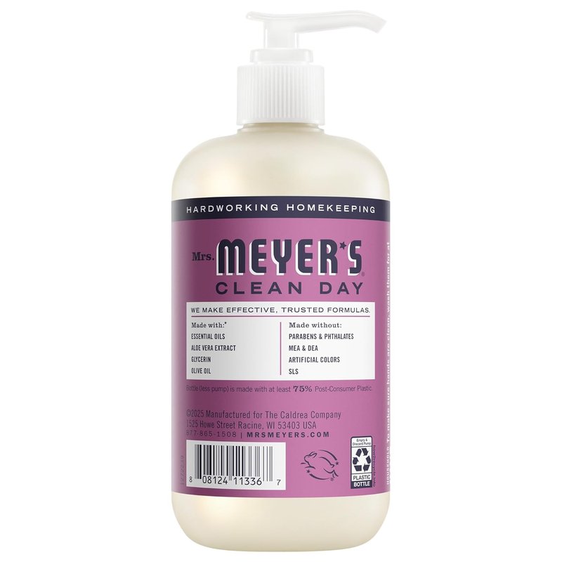 MRS. MEYER'S CLEAN DAY Hand Soap - Plum Berry Scent | 12.5 Fl Oz Bottle for Gentle Cleansing