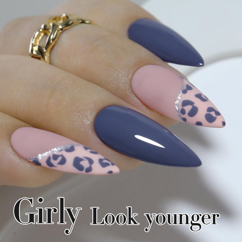 Gel Nail Polish - Double Rhythm 15ML Deep Blue Gray | Soak Off for DIY Manicure at Home