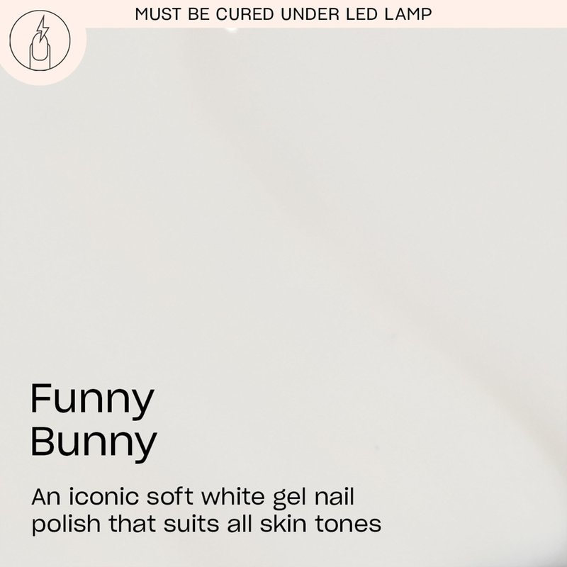OPI GelColor Funny Bunny | Sheer Soft White Crème LED Cure Gel Nail Polish | Salon-Quality Shine, Long-Lasting Wear | Vegan & HEMA Free | 0.5 Fl Oz