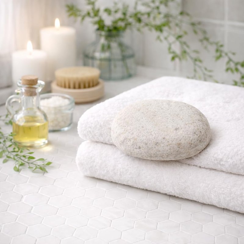 Pumice Stone, Natural [Made in Japan] Ergonomic Shape, Extra Fine Texture, Hard & Cracked Skin Callus Remover for Men, Women, Kids and Gifts. (Fine Smooth for Multi-use(Elbow, Knee and Heel)