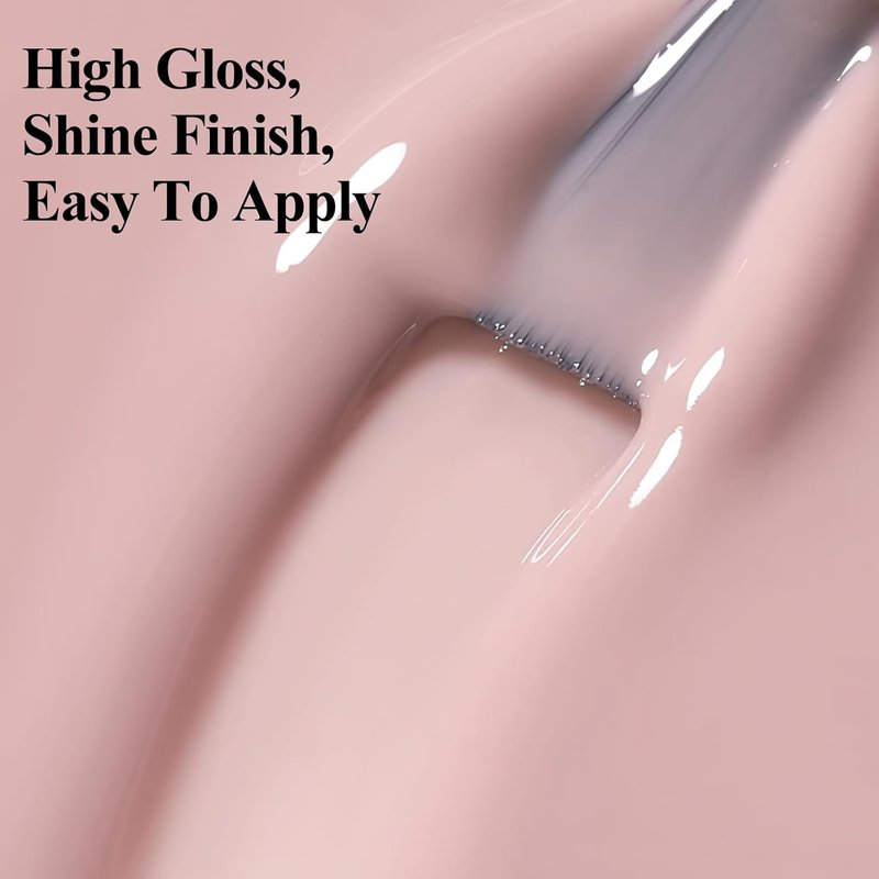 Quick Dry Nail Polish - Sheer Nude Holographic Color | High Coverage, Water-Based, 12ML