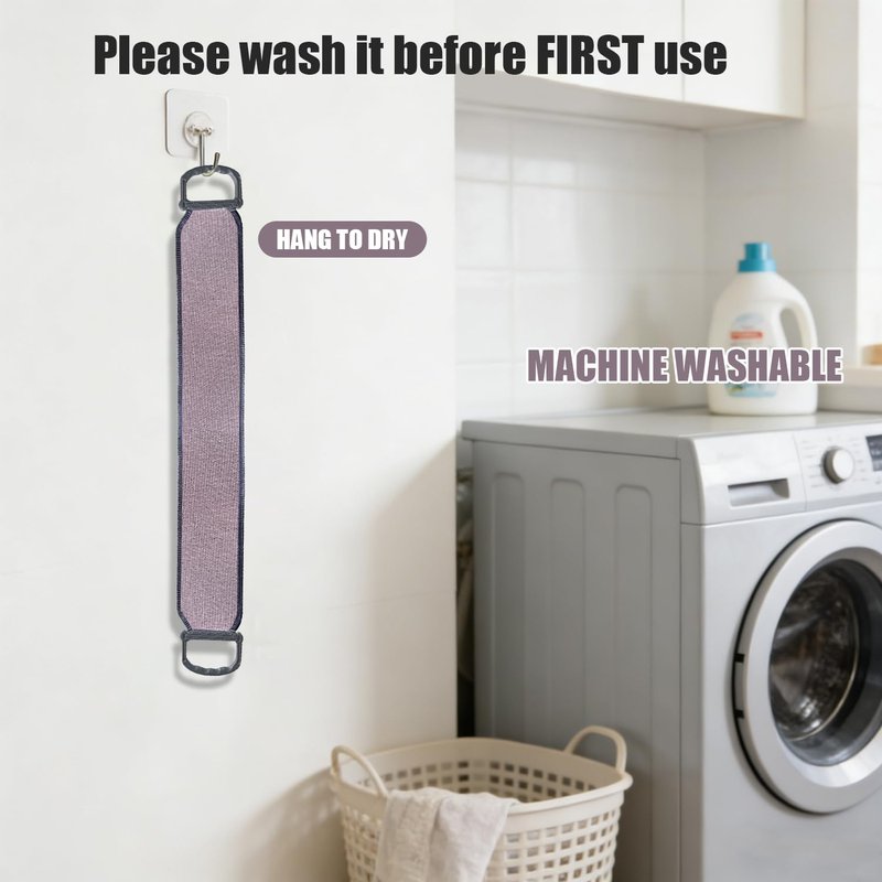 Back Scrubber for Shower for Women Men, Back Exfoliator Body Cleaner to Scrub Your Skin, 38 Inches Double-Sided Exfoliating Body Scrubber with Handles, Back Washer for Shower, Bath Scrubber for Body