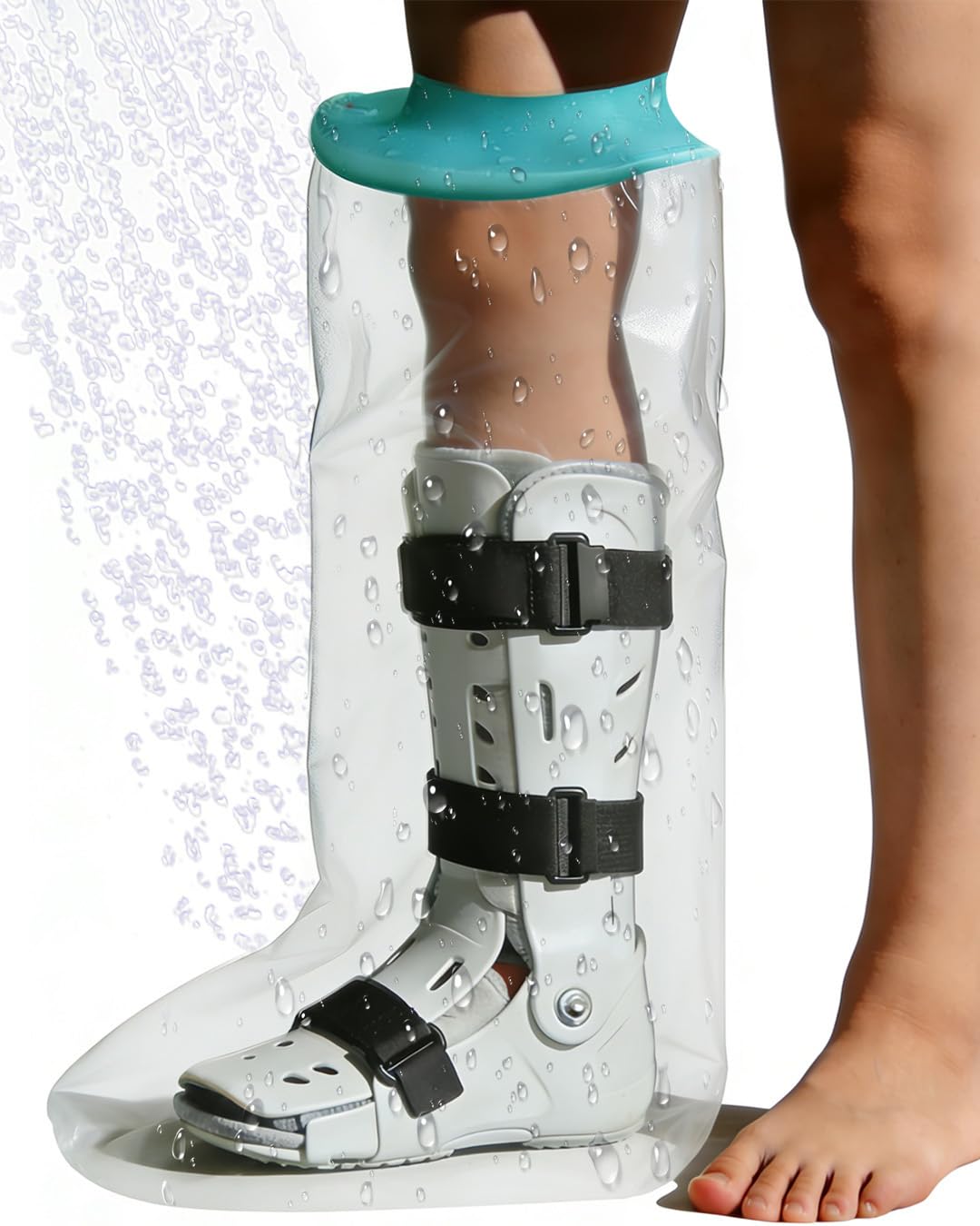 EuyiHlybt Cast Covers for Shower Leg, Waterproof Leg Cast Cover for Showering, Reusable Cast Protector for Shower Leg Adult, Soft Comfortable Cast Shower Cover Leg, Used for Bandages