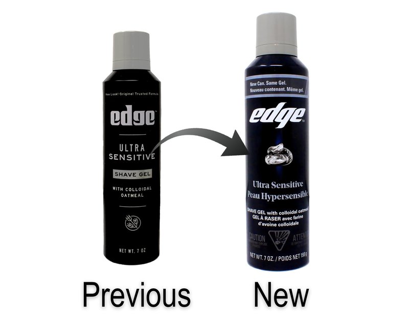 Edge Shave Gel Ultra Sensitive, Fragrance Free 7 oz ( Pack of 4)