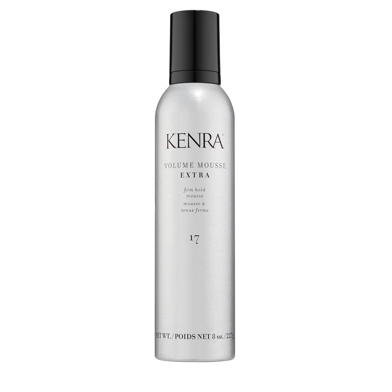 Kenra Volume Mousse Extra 17 | Firm Hold Mousse | Non-drying, Non-flaking Lightweight Formula | Tames Frizz & Conditions |Thermal Protection up to 450F| All Hair Types | 8 oz