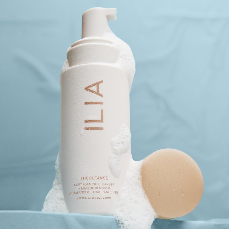 ILIA - The Cleanse Soft Foaming Cleanser + Makeup Remover | Replenish, Hydrate, Cleanse, Soften, Refresh Skin | Non-Toxic, Vegan, Cruelty-Free, Clean (6.76 fl oz | 200 ml)