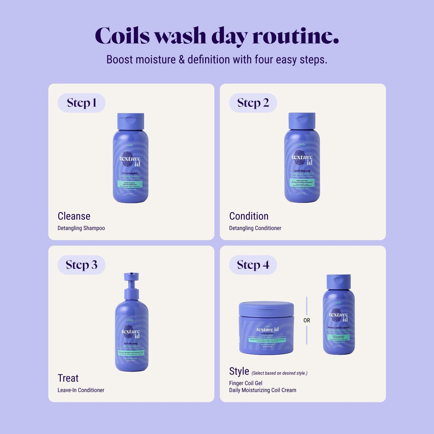 Texture ID Coils Detangling Conditioner