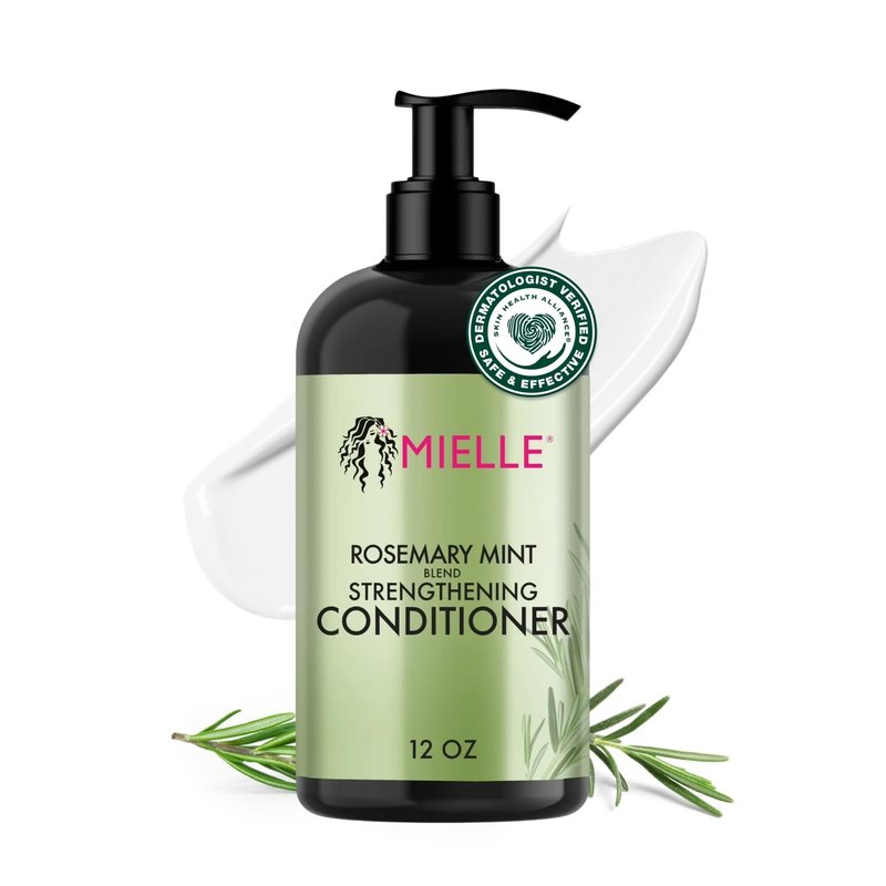 Mielle Organics Rosemary Mint Hair Conditioner - Biotin Infused Detangling & Hydrating Formula | 12 oz for Men & Women