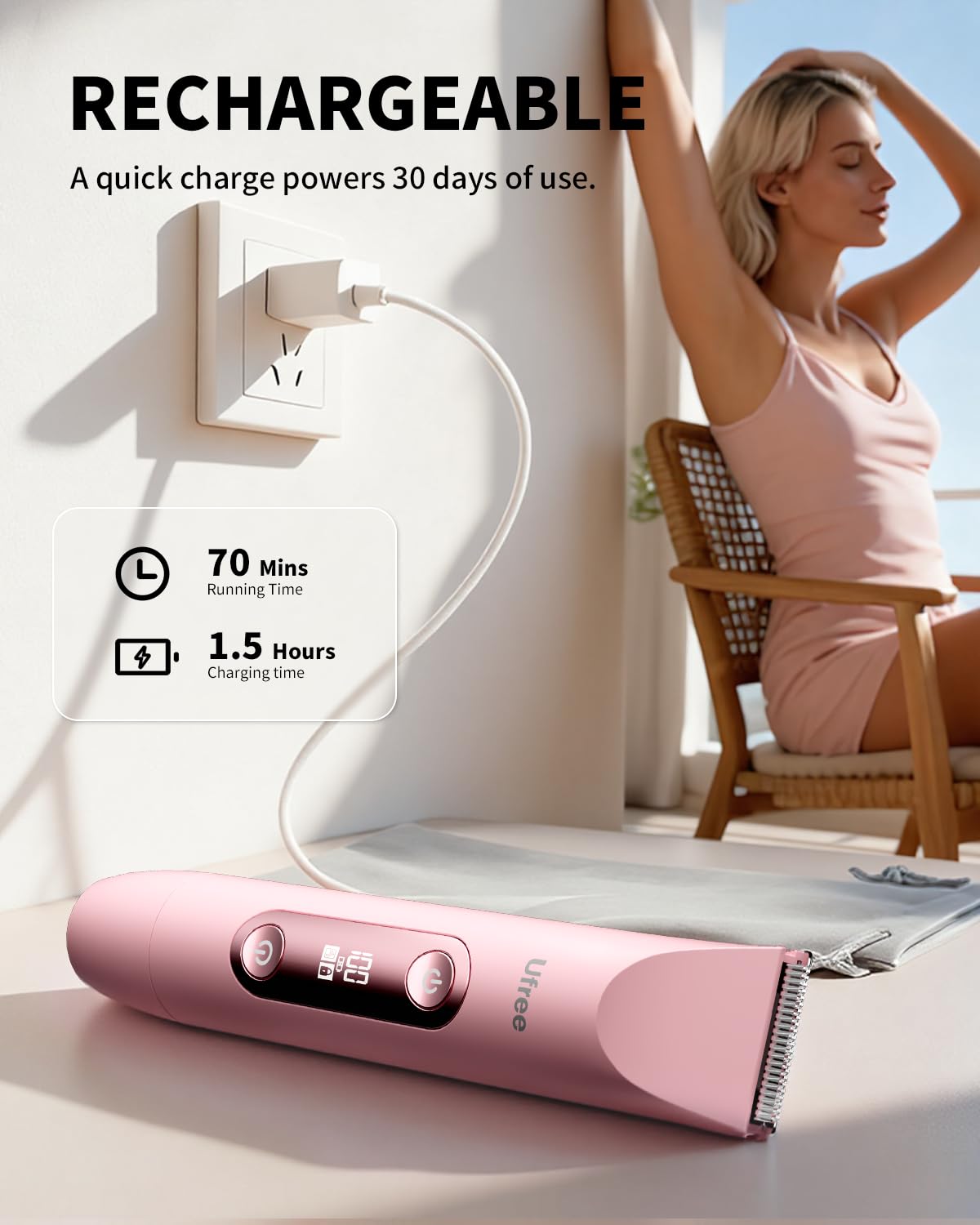 Ufree Bikini Trimmer - Precision Grooming Tool for Smooth Skin | Compact & Easy to Use