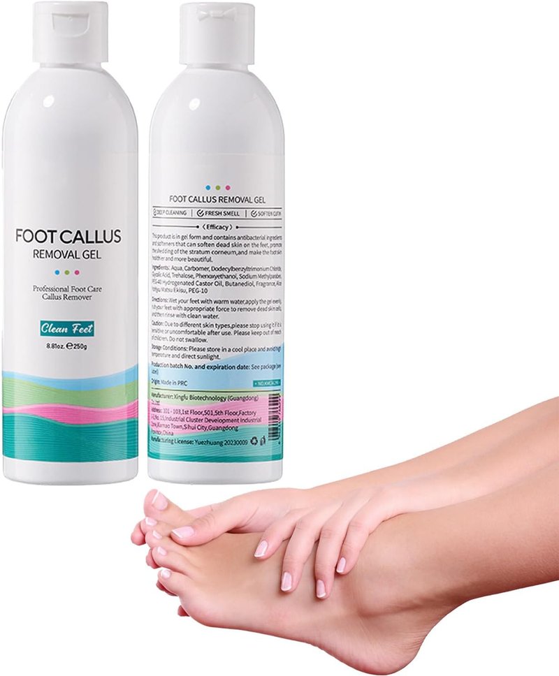 Callus Remover Gel for Feet - Extra Strength Foot Scrubber & Pedicure Spa Tool