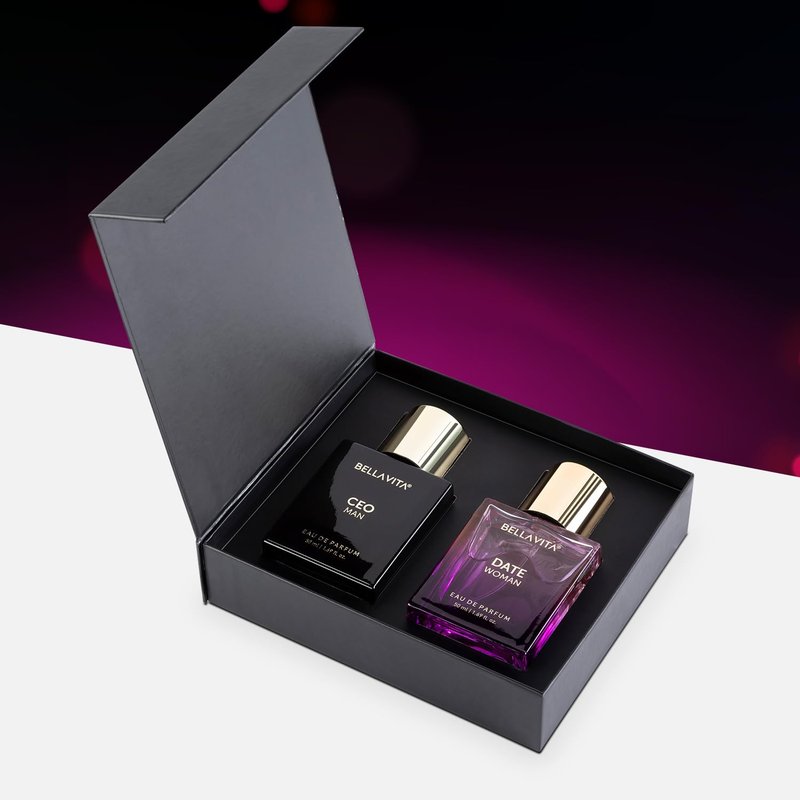 Luxury Eau De Parfum Gift Set for Men & Women - 2x50ml | Floral, Fruity, Woody Scent with Lemon & Lavender