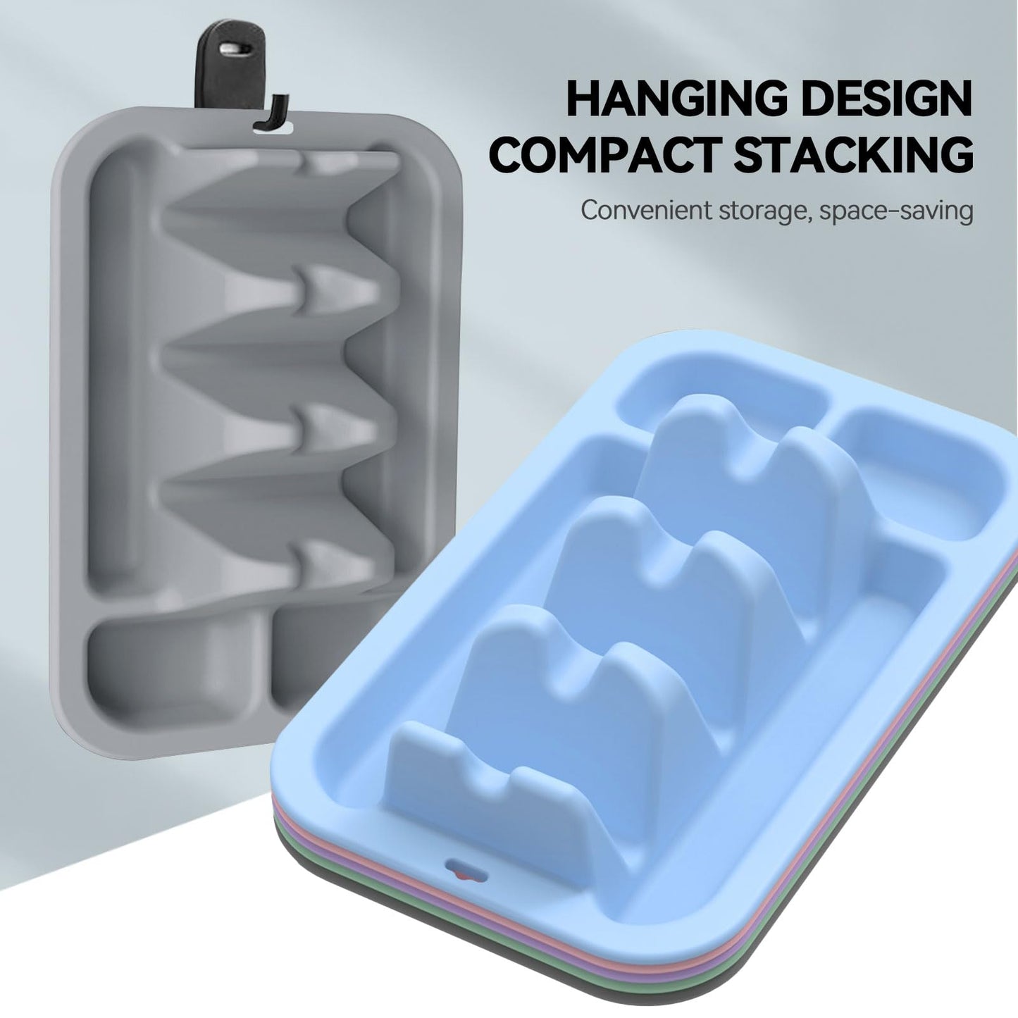 Silicone Taco Plates Holder Set of 2 - Reusable Taco Plates with Dividers & Dip Bowls, Holds 3 Tacos Stand | Microwave & Dishwasher Safe, Heavy Duty Non-slip Taco Tray Stands for Hard/Soft Shells