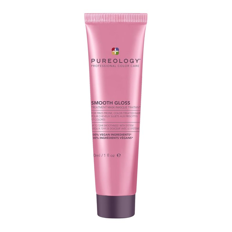Pureology Smooth Gloss Treatment Mask - Smoothing Hair Mask for Frizz Control & Humidity Protection, Vegan