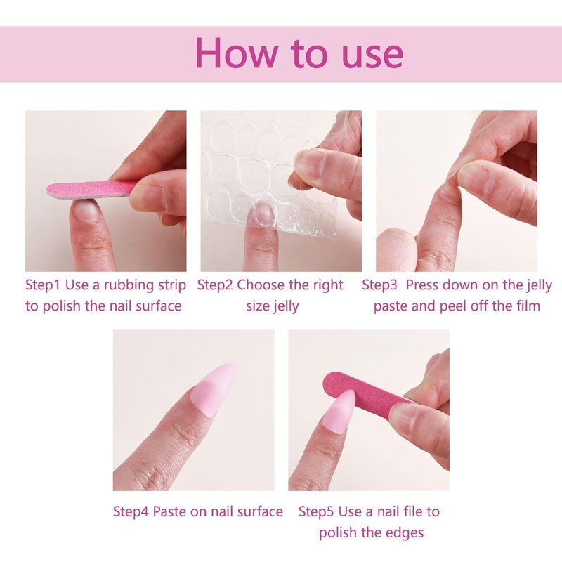 Red Press On Nails Short Almond Fake Nails Glossy Full Cover Solid Color Stick On Nail for Women Manicure 32Pcs