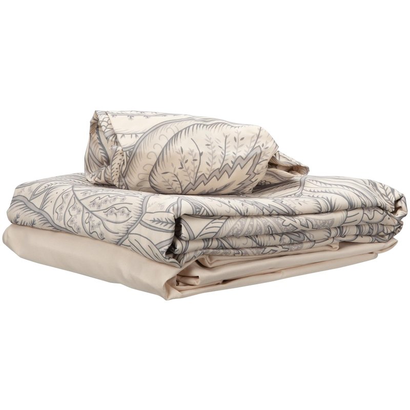 ForPro Premium Designer Microfiber 3-Piece Massage Sheet Set, Island Tranquility, Stain and Wrinkle-Resistant, Includes Massage Flat Sheet, Fitted Sheet and Face Rest Cover, Natural, 36" x 77" x 7"