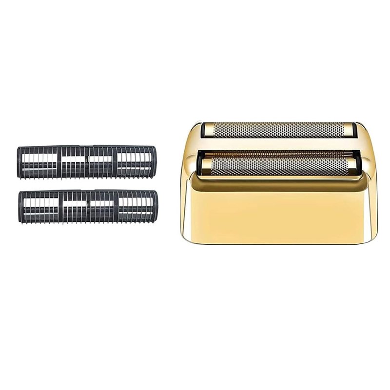 Shaver Replacement Foil and Cutters compatible with BaBylissPRO FXFS2 Electric Razors, Shaver Replacement Head compatible with BaBylissPRO Double Foil Shaver (Gold 1)