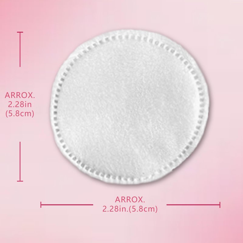 HADADER Cotton Rounds (300 Count) Makeup Remover Pads, Hypoallergenic, Lint-Free | 100% Pure Cotton