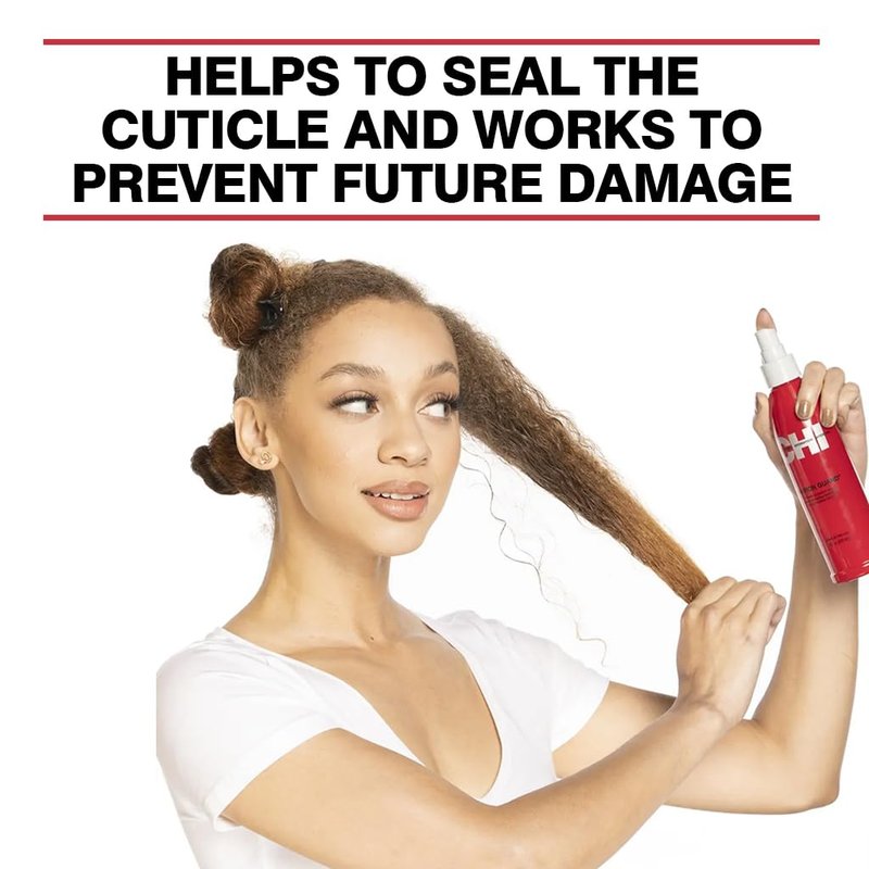 CHI 44 Iron Guard Thermal Protection Spray - Nourishing Formula for Heat Damage & Frizz Control | Clear, 8 Oz (Pack of 2)