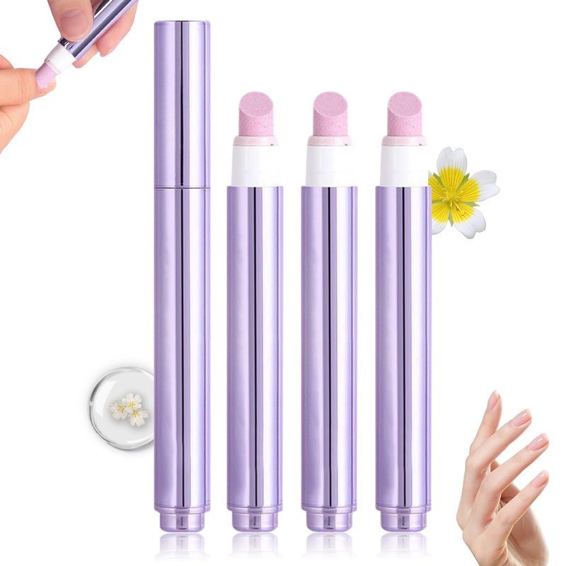 BaiKupo 3-in-1 Cuticle Oil Pen, Cuticle Pusher, Nail Oil Pen with Ceramic Tip, Dry & Damaged Nails, Nail Cuticle Remover, Moisturize & Repair, 3PCS
