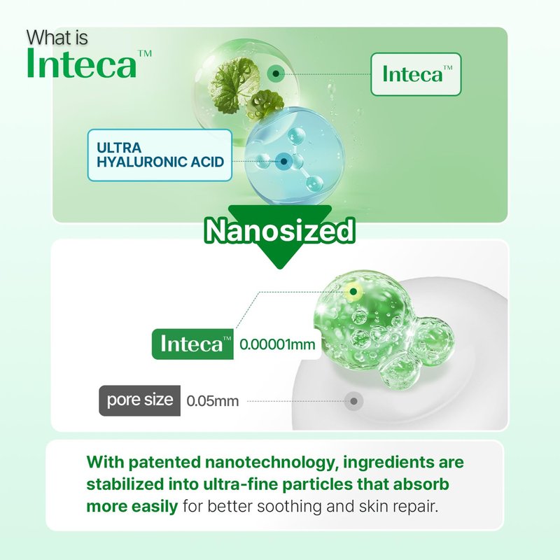 MAKE P:REM INTECA Soothing Cream, Quick Calming Facial Cream with Advanced CICA for All Skin Types, Oily Skin, EVE VEGAN, Korean Skin Care, 2.36 fl.oz. (70ml)