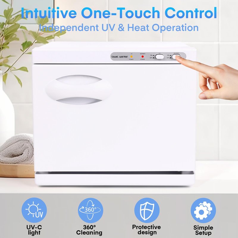 8L Hot Towel Warmer Cabinet, Professional Spa Towel Heater with All-Round Heating, Compact Towel Warmer for Bathroom, Salon, Facials, Barber Shop & Home Use