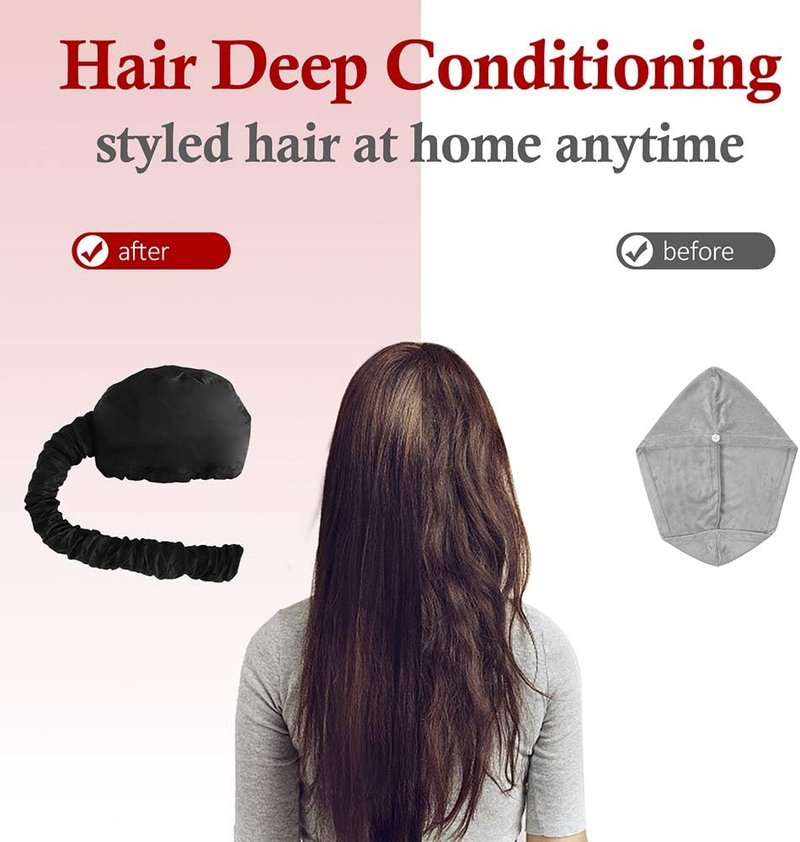 **Skiennix Bonnet Hood Hairdryer Attachment - Upgraded Design with Chin Strap & Extended Hose | Includes Free Carrying Case**