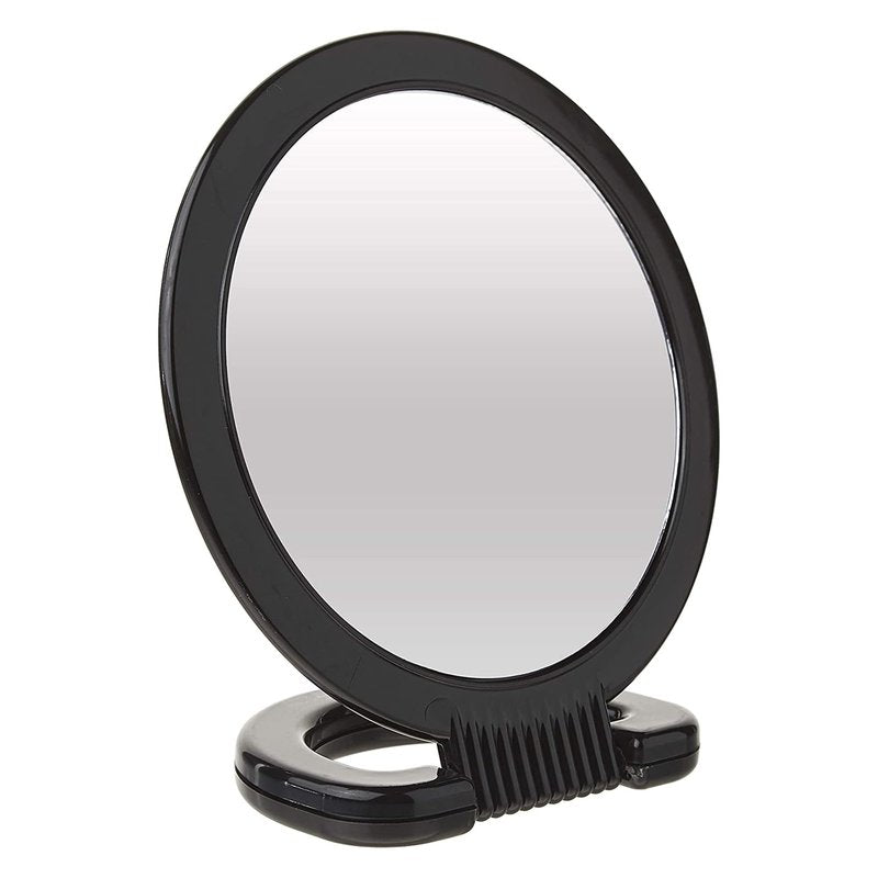 Diane Hand Mirror – Double-Sided 1X and 3X Magnification, Lightweight Portable Handheld Mirror with Handle, Ideal for Makeup, Shaving, & Everyday Beauty, Compact Size for Travel & Gym – 6" Diameter