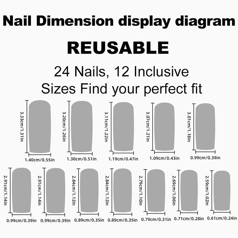 Long Press French Nails - Pinkish-White Acrylic Tip - Full Cover Glossy False Nails with Minimalist Design - 24 Pcs
