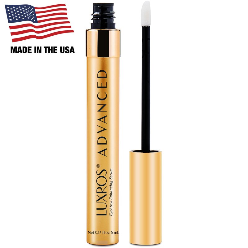 LUXROS Advanced Growth Serum for Full, Thick Eyebrows - USA Made, See Results in 4-8 Weeks (5 ml)