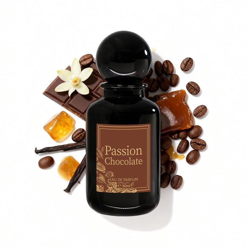 MAJESTY'S SECRET PHEROMAX Passion Chocolate Eau de Parfum for Women, 50 ml (1.7 fl oz) Long-Lasting Gourmand Perfume, Sweet Chocolate Vanilla Coffee Scent with Caramel & Amber Notes