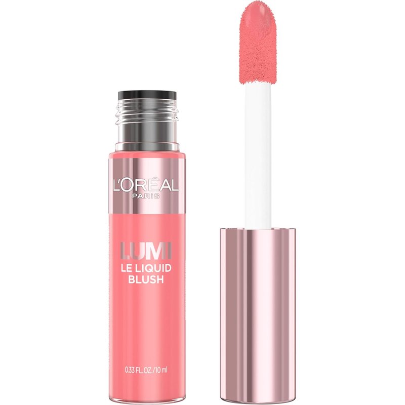 L'Oreal Paris True Match Lumi Liquid Blush - Intense Dewy Bright Pink Formula, 0.33 Fl Oz