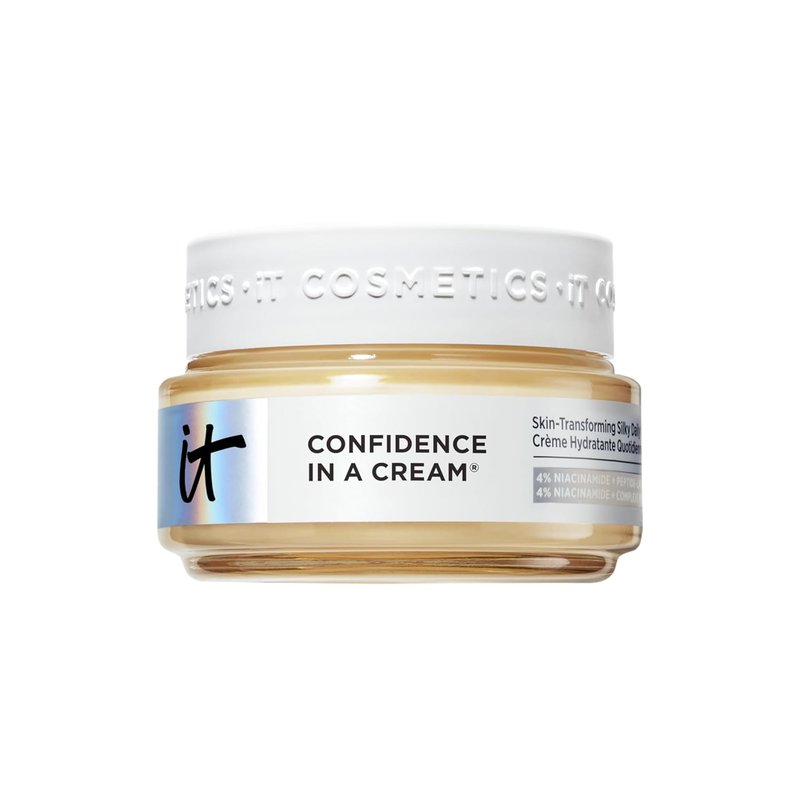 IT Cosmetics Confidence in a Cream | Hydrating Anti-Aging Face Moisturizer for All Skin Types - 48H Hydration & Skin Barrier Repair