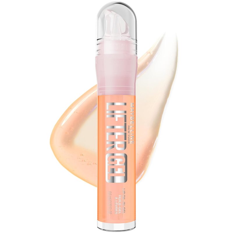 Maybelline Lifter Oil-In-Gel Lip Gloss - Hydrating Tinted Balm with Hyaluronic Acid | Sheer Coral