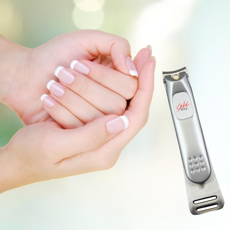 Seki Edge Nail Clippers - Stainless Steel Fingernail Clippers for Thick Nails | Professional & Home Use, Made in Japan