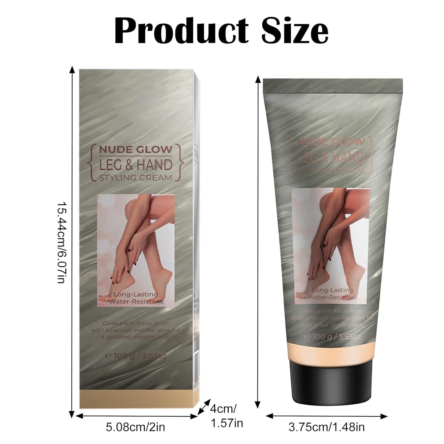 Skiennix Waterproof Leg & Body Makeup Cream - Transfer-Resistant Full Coverage for Tattoos & Scars, 01