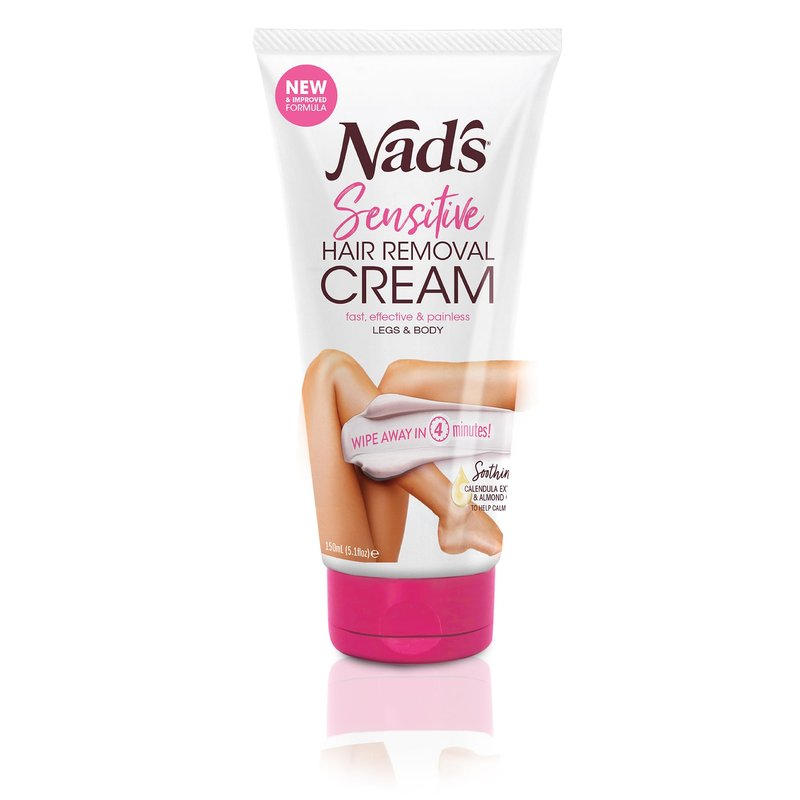 Nad's Hair Removal Cream for Women - Sensitive Depilatory Cream for Body & Legs, 5.1 Oz