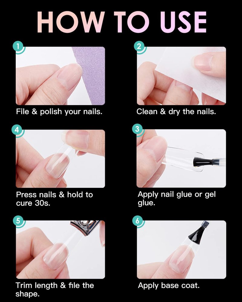 BORNBYME Soft Gel Nail Tips - Medium Stiletto, 120PCS Full Cover Half Matte Extensions