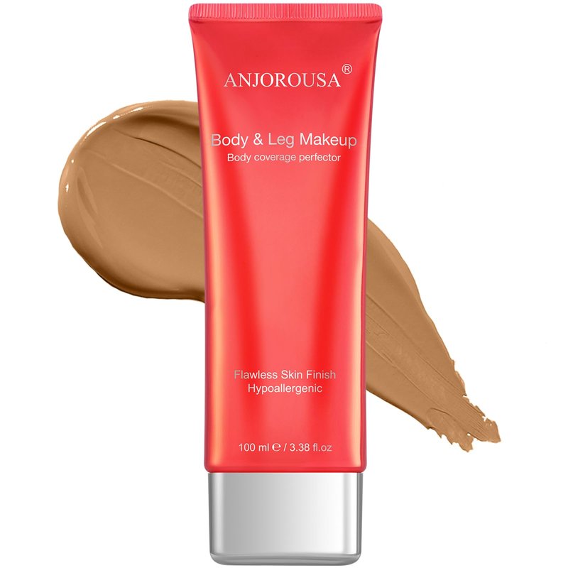 ANJOROUSA Tattoo Cover Up Makeup Waterproof,No Transfer Body Coverage Perfector,Full Coverage Body Foundation & Tattoo Concealer (Golden)